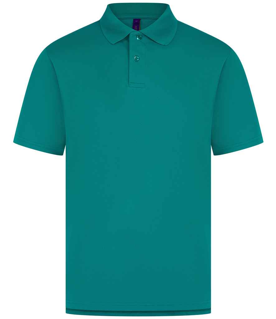 Henbury Coolplus® Wicking Piqué Polo Shirt with Moisture-Wicking Performance and Breathable Fabric