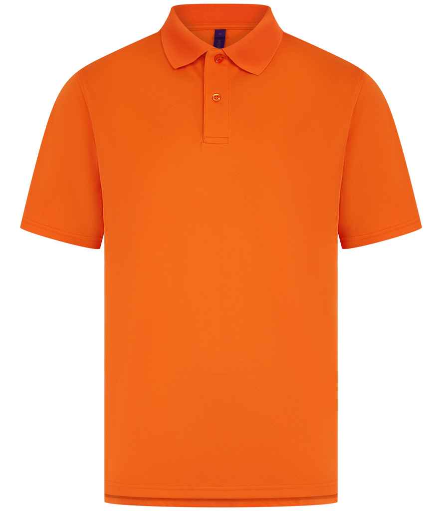 Henbury Coolplus® Wicking Piqué Polo Shirt with Moisture-Wicking Performance and Breathable Fabric