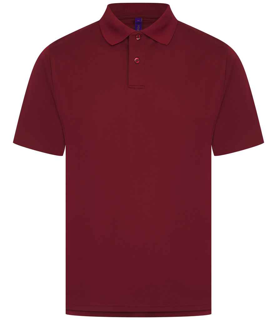 Henbury Coolplus® Wicking Piqué Polo Shirt with Moisture-Wicking Performance and Breathable Fabric