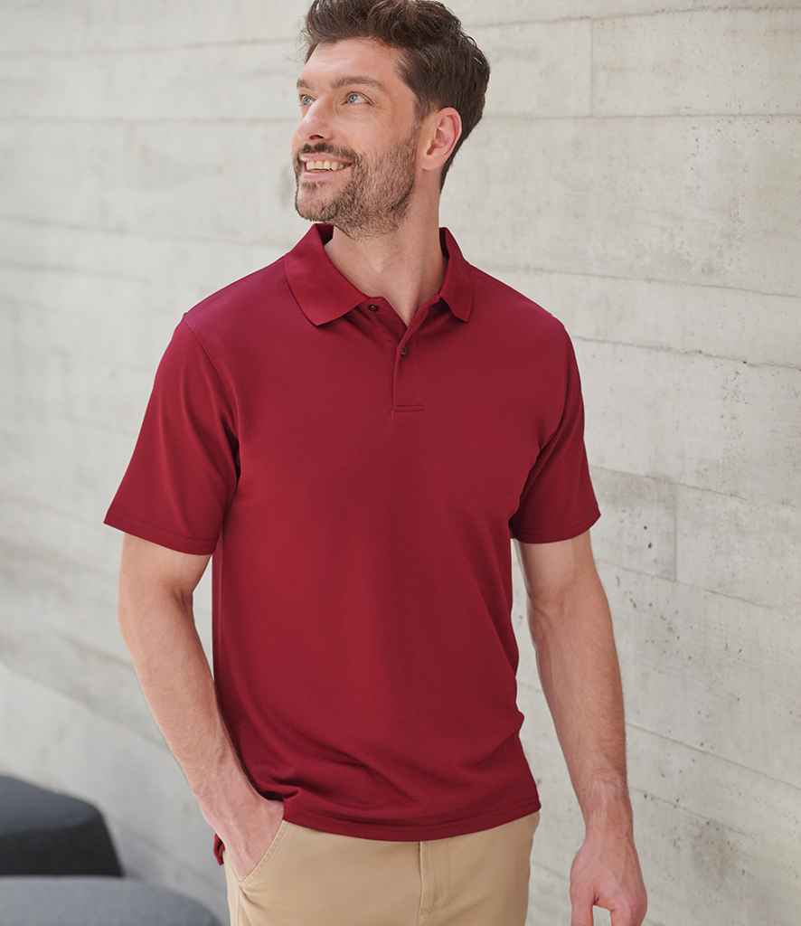 Henbury Coolplus® Wicking Piqué Polo Shirt with Moisture-Wicking Performance and Breathable Fabric
