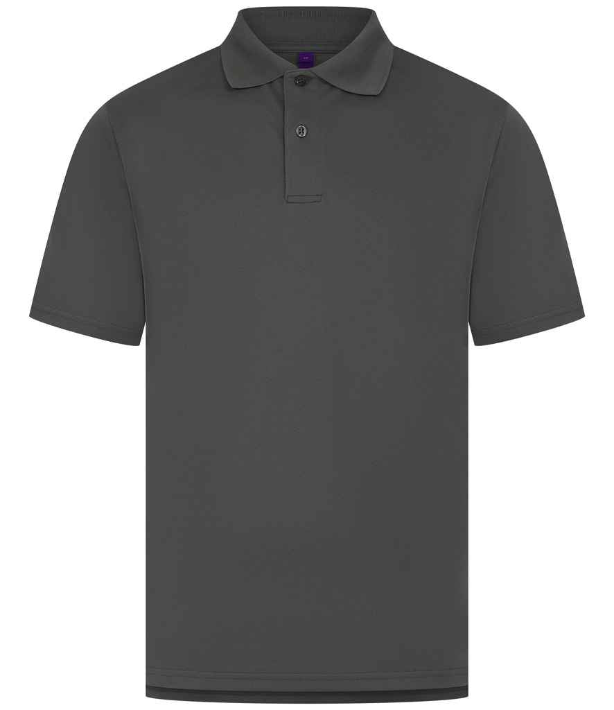 Henbury Coolplus® Wicking Piqué Polo Shirt with Moisture-Wicking Performance and Breathable Fabric