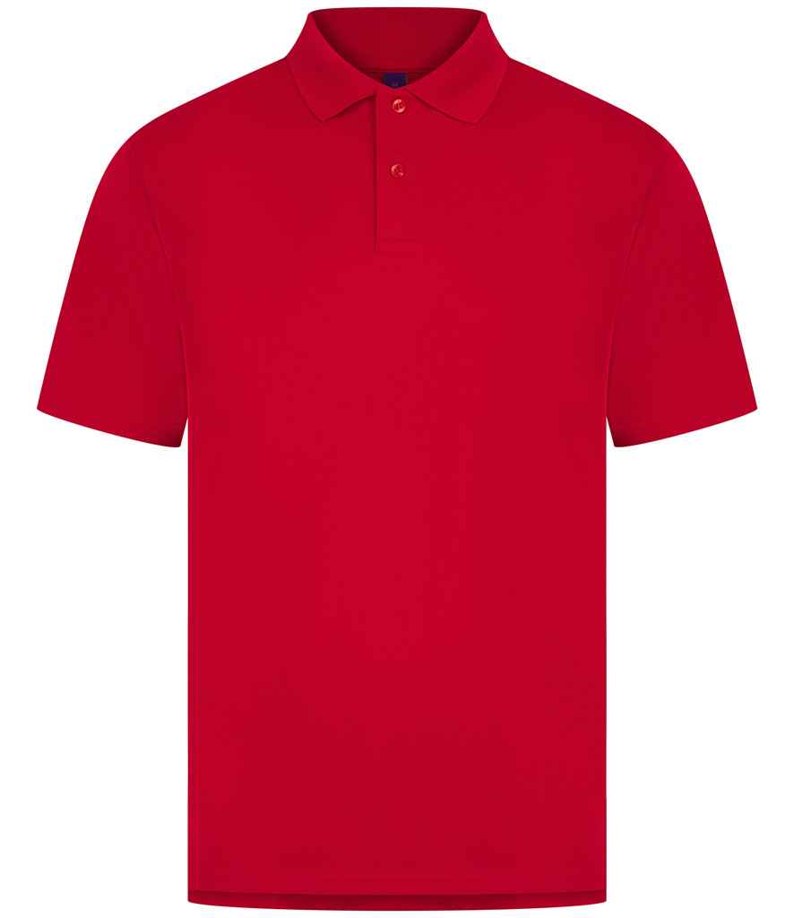 Henbury Coolplus® Wicking Piqué Polo Shirt with Moisture-Wicking Performance and Breathable Fabric