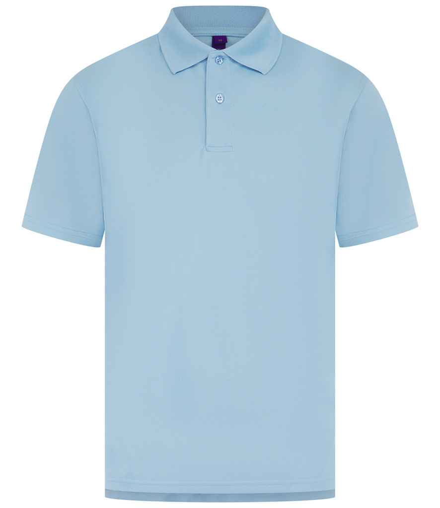 Henbury Coolplus® Wicking Piqué Polo Shirt with Moisture-Wicking Technology