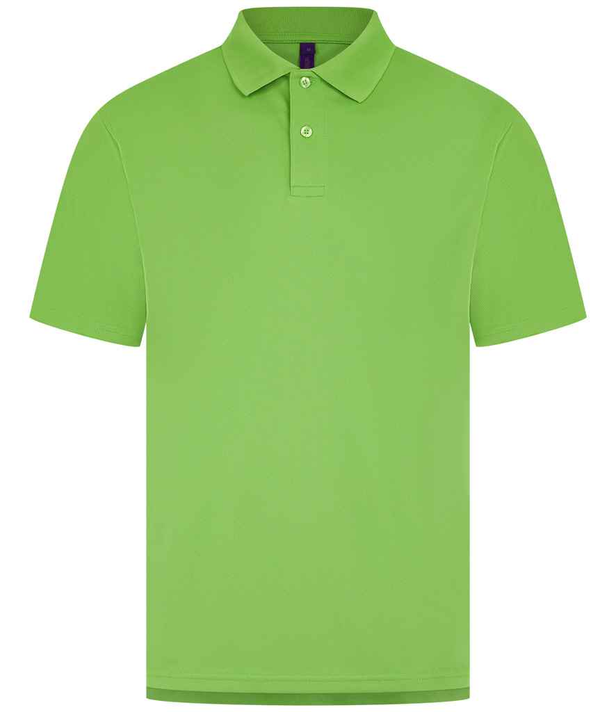 Henbury Coolplus® Wicking Piqué Polo Shirt with Moisture-Wicking Performance and Breathable Fabric