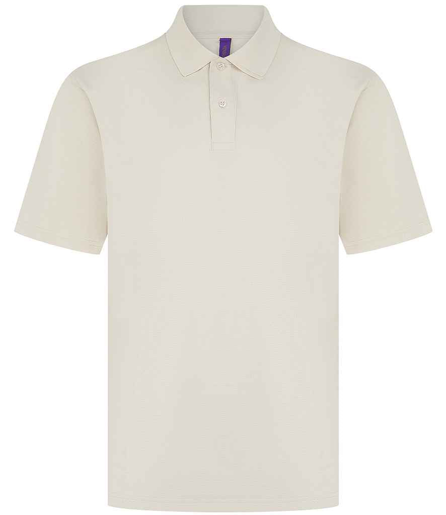 Henbury Coolplus® Wicking Piqué Polo Shirt | Natural