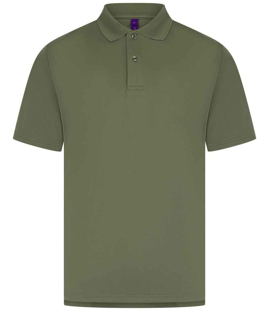 Henbury Coolplus® Wicking Piqué Polo Shirt with Moisture-Wicking Performance and Breathable Fabric