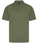 Henbury Coolplus® Wicking Piqué Polo Shirt with Moisture-Wicking Performance and Breathable Fabric