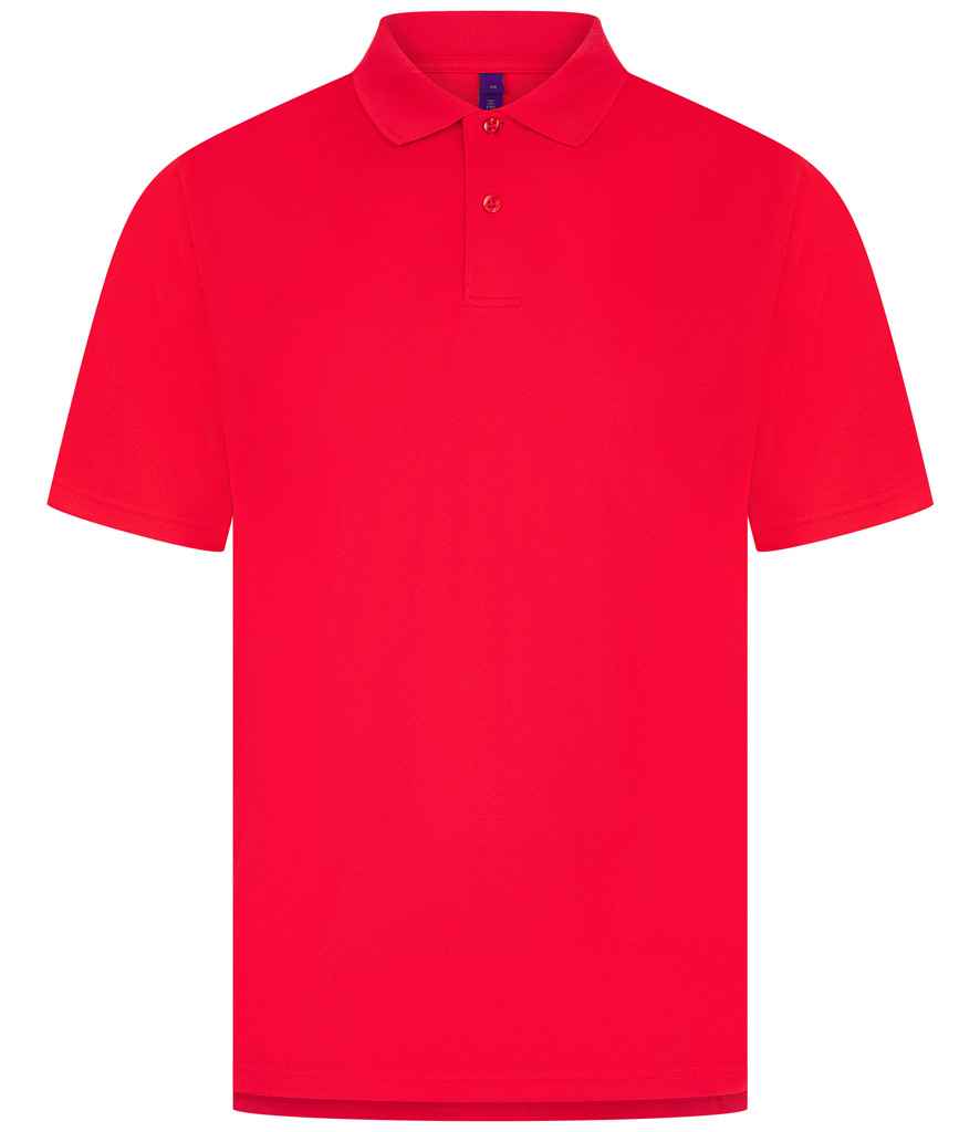 Henbury Coolplus® Wicking Piqué Polo Shirt with Moisture-Wicking Performance and Breathable Fabric