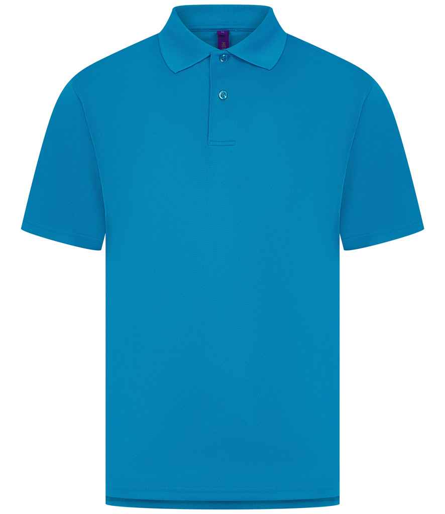 Henbury Coolplus® Wicking Piqué Polo Shirt with Moisture-Wicking Performance and Breathable Fabric