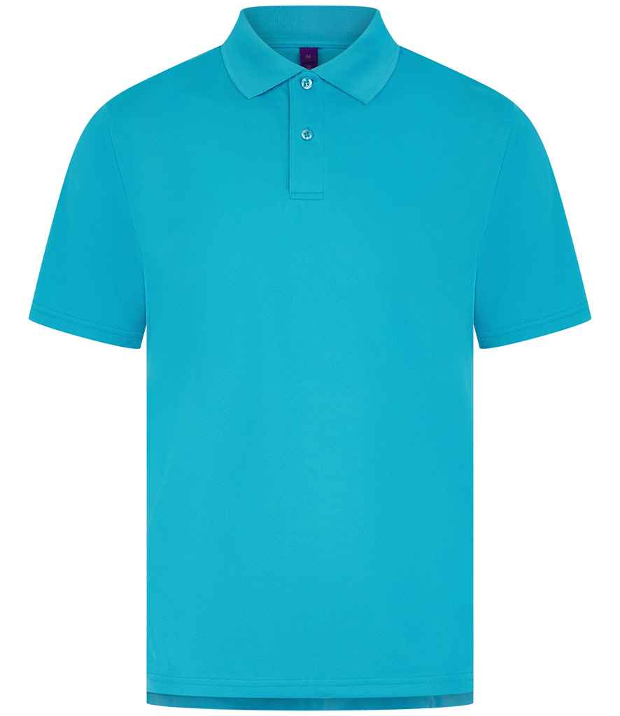 Henbury Coolplus® Wicking Piqué Polo Shirt with Moisture-Wicking Performance and Breathable Fabric