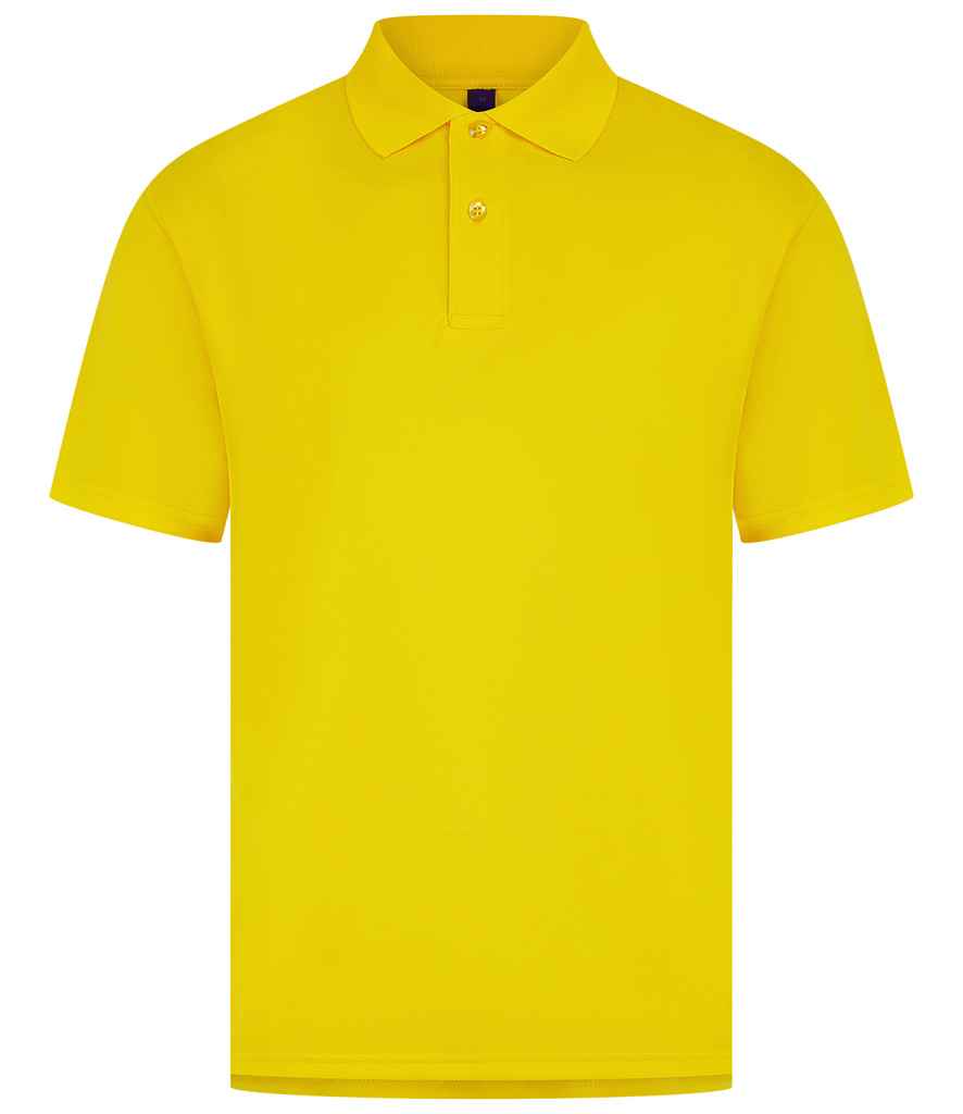 Henbury Coolplus® Wicking Piqué Polo Shirt with Moisture-Wicking Performance and Breathable Fabric