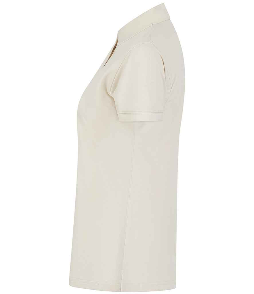 Henbury Ladies Coolplus® Wicking Piqué Polo Shirt | Natural