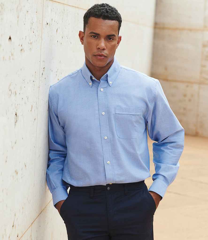 Henbury Long Sleeve Classic Oxford Shirt