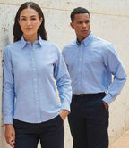 Henbury Ladies Long Sleeve Classic Oxford Shirt