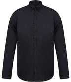 Henbury Modern Long Sleeve Slim Fit Oxford Shirt