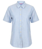 Henbury Ladies Short Sleeve Classic Oxford Shirt