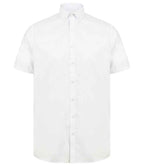 Henbury Modern Short Sleeve Slim Fit Oxford Shirt