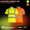 Hi Vis Polo x50 Qty Bundle Package