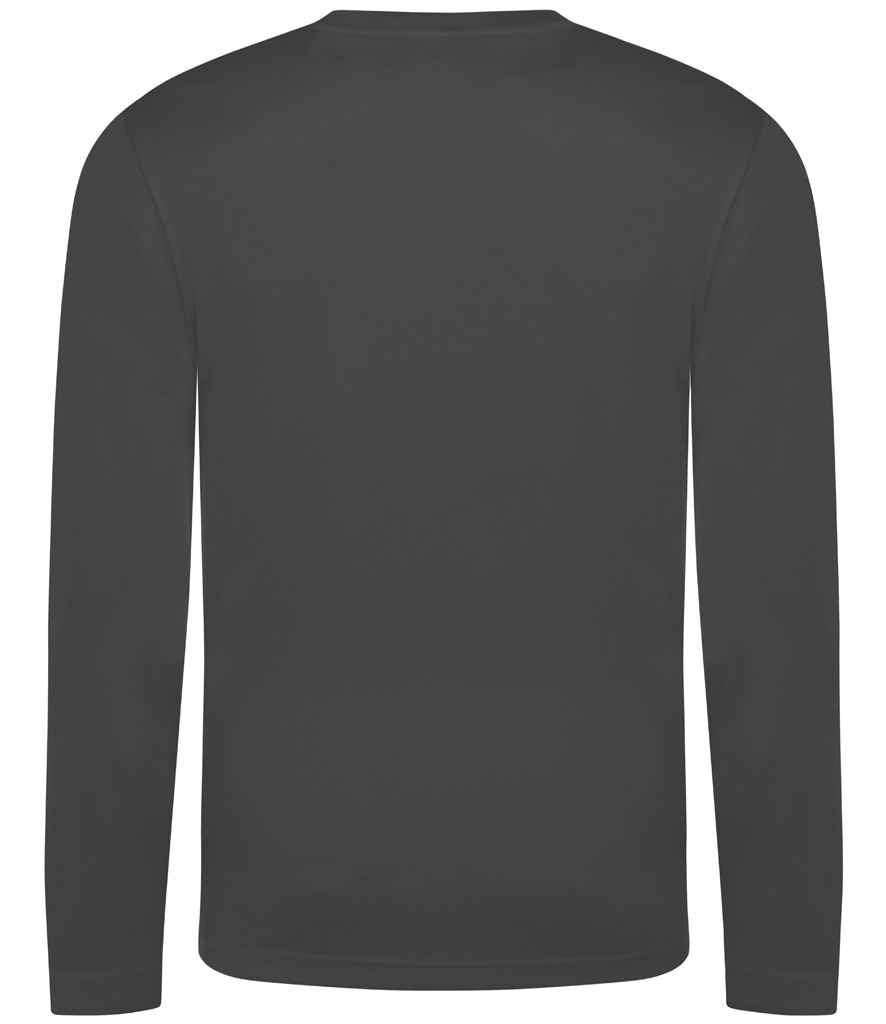 AWDis Cool Long Sleeve Wicking T-Shirt | Charcoal