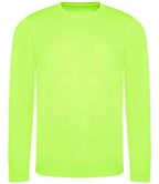 AWDis Cool Long Sleeve Wicking T-Shirt | Electric Green