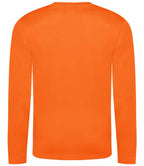 AWDis Cool Long Sleeve Wicking T-Shirt | Electric Orange