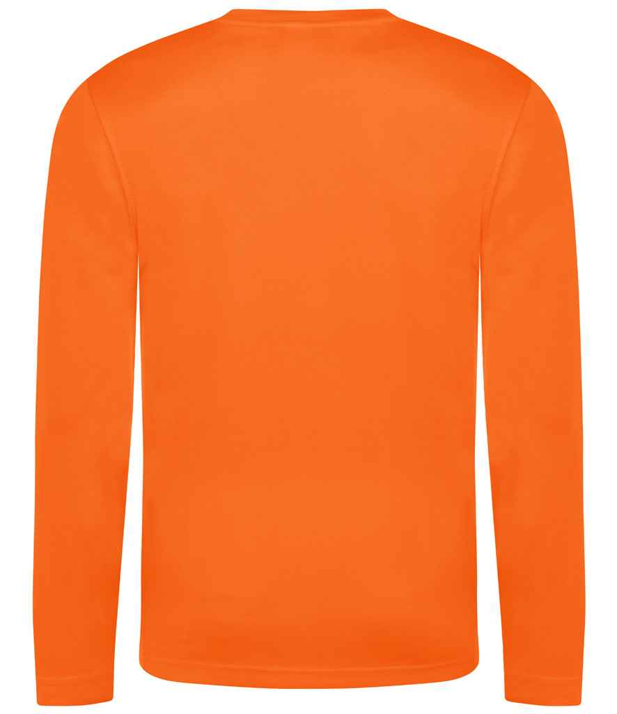 AWDis Cool Long Sleeve Wicking T-Shirt | Electric Orange