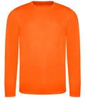 AWDis Cool Long Sleeve Wicking T-Shirt | Electric Orange
