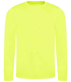 AWDis Cool Long Sleeve Wicking T-Shirt | Electric Yellow