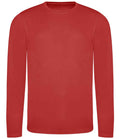 AWDis Cool Long Sleeve Wicking T-Shirt | Fire Red