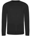 AWDis Cool Long Sleeve Wicking T-Shirt | Jet Black