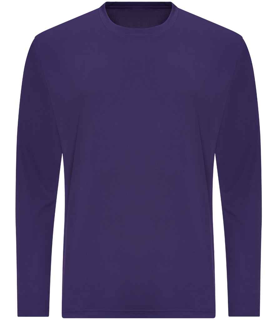 AWDis Cool Long Sleeve Wicking T-Shirt | Purple