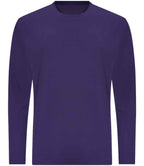 AWDis Cool Long Sleeve Wicking T-Shirt | Purple