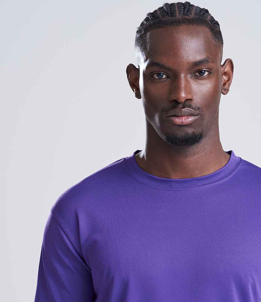 AWDis Cool Long Sleeve Wicking T-Shirt | Purple