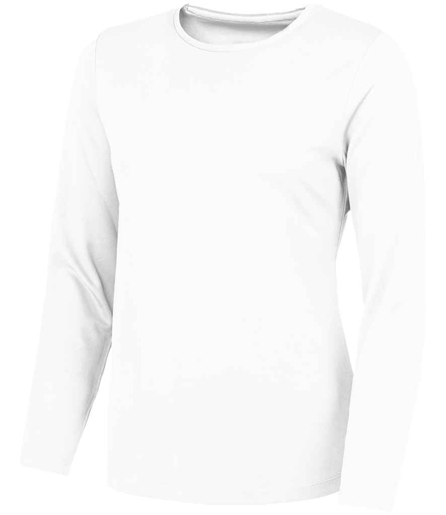 AWDis Ladies Cool Long Sleeve T-Shirt | Arctic White