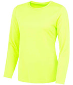 AWDis Ladies Cool Long Sleeve T-Shirt | Electric Yellow