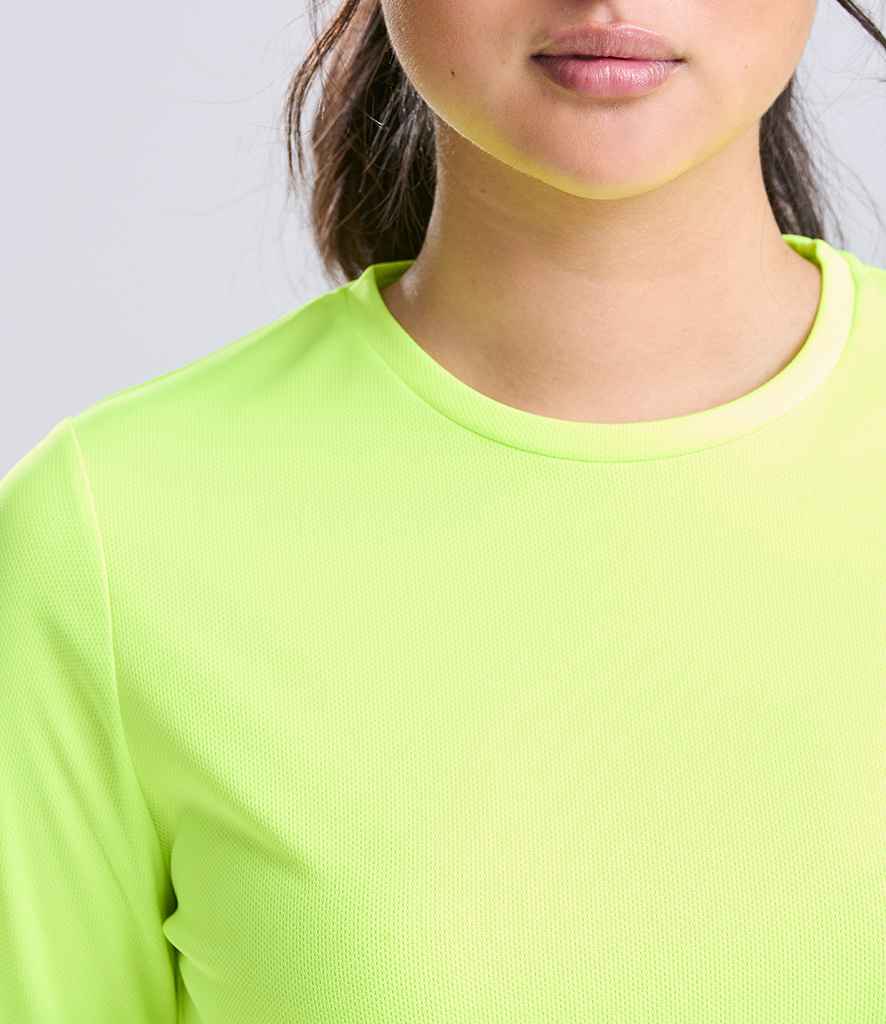 AWDis Ladies Cool Long Sleeve T-Shirt | Electric Yellow