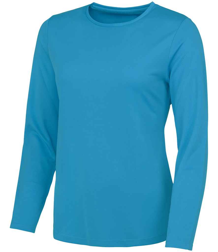 AWDis Ladies Cool Long Sleeve T-Shirt | Sapphire Blue