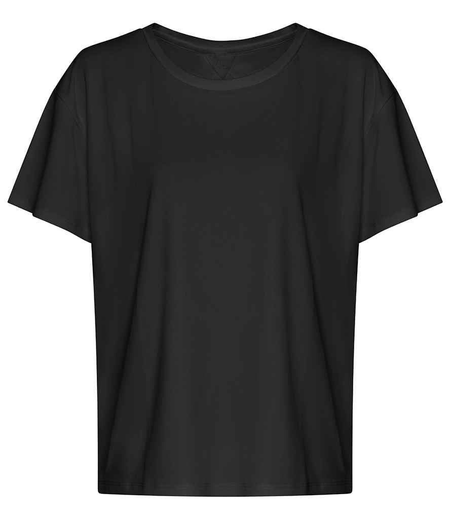 AWDis Ladies Cool Open Back T-Shirt | Jet Black