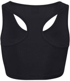 AWDis Ladies Cool Sports Crop Top | Jet Black