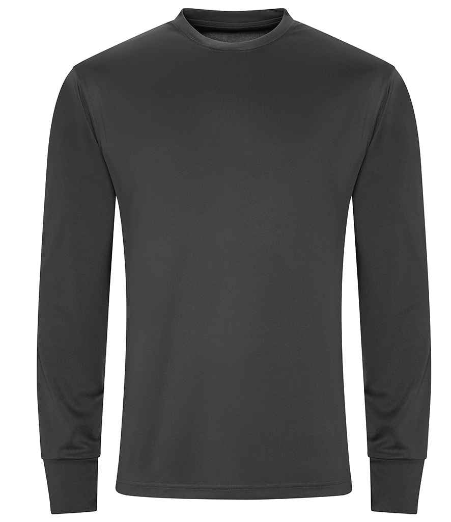AWDis Cool Long Sleeve Active T-Shirt | Charcoal