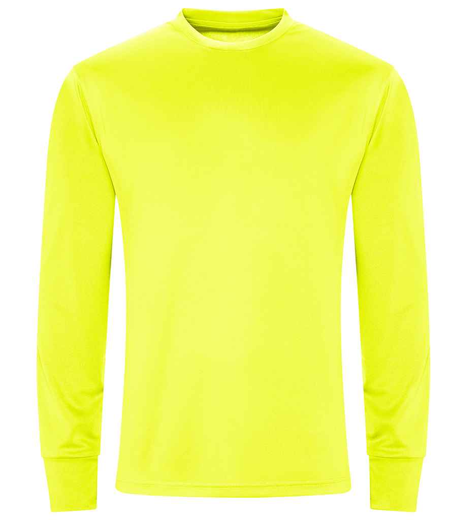 AWDis Cool Long Sleeve Active T-Shirt | Electric Yellow
