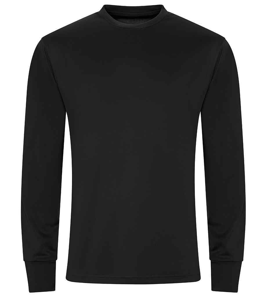 AWDis Cool Long Sleeve Active T-Shirt | Jet Black