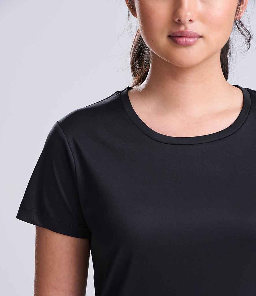 AWDis Ladies Cool Smooth T-Shirt | Jet Black
