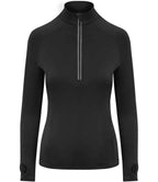 AWDis Ladies Cool-Flex™ Half Zip Top | Jet Black