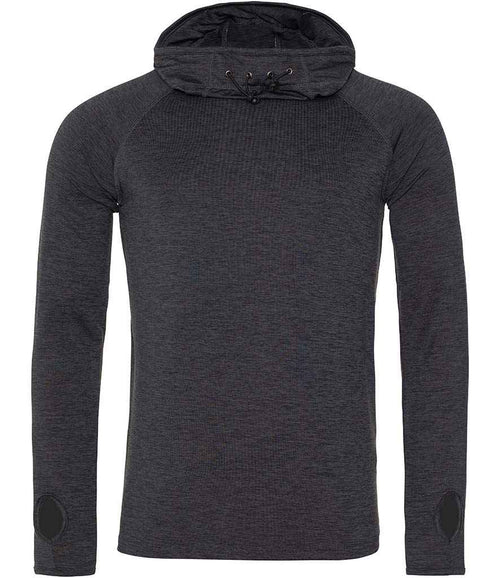 AWDis Cool Cowl Neck Top | Black Slate Melange