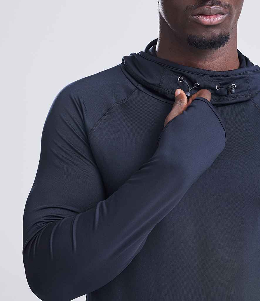 AWDis Cool Cowl Neck Top | Jet Black