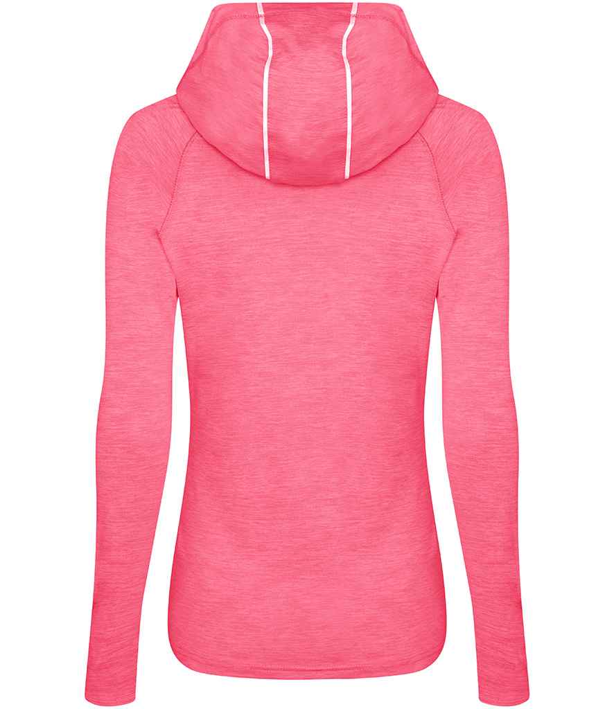 AWDis Ladies Cool Cowl Neck Top | Electric Pink Melange