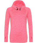AWDis Ladies Cool Cowl Neck Top | Electric Pink Melange