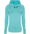 AWDis Ladies Cool Cowl Neck Top | Ocean Melange
