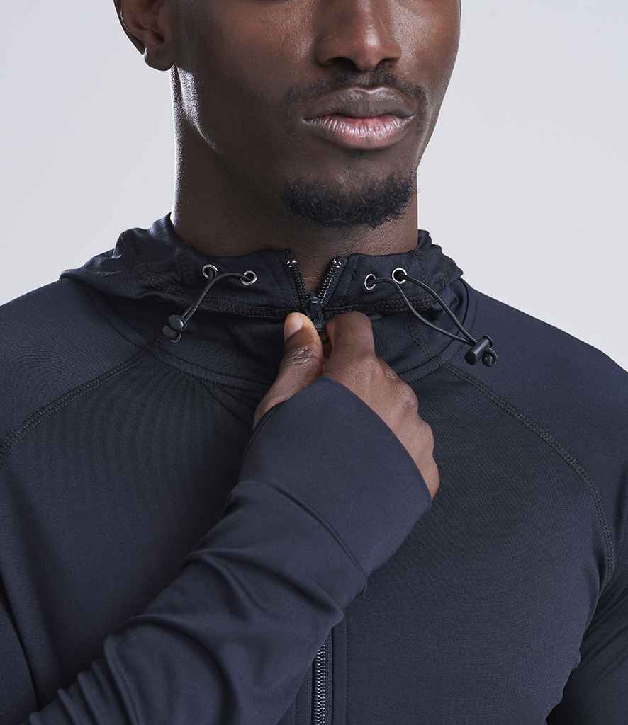 AWDis Cool Contrast Zoodie | Jet Black